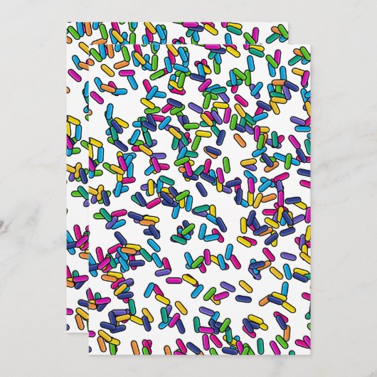 散水模様 招待状 (正面/裏面)