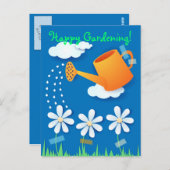 散水缶と花はがき ポストカード (正面/裏面)