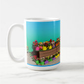 散水缶に花が咲く コーヒーマグカップ (左)