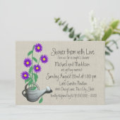 散水缶カップルのシャワー 招待状 (スタンド正面)