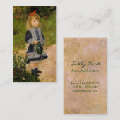 散水缶ビジネスカード付き女の子 名刺 (正面/裏面)