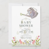 散水缶フローラガーデン仮想ベビーシャワー 招待状 (正面)