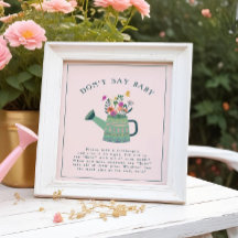 散水缶ベビー開花言わない赤ちゃんシャワーゲーム