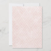 散水缶赤面ピンクのバラのシャワー郵便で 招待状 (裏面)