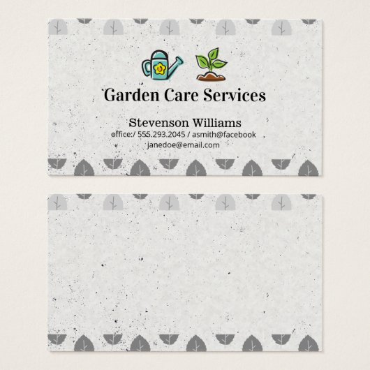 散水缶 |植物の栽培 (正面&裏面)