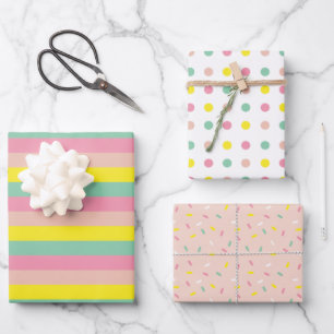 散水誕生日包装紙 ラッピングペーパーシート