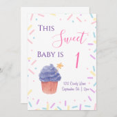 散水誕生日招待状 招待状 (正面/裏面)