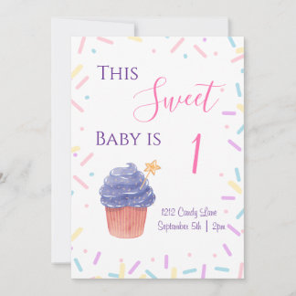 散水誕生日招待状 招待状