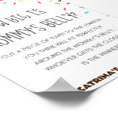 散水赤ちゃんシャワーパーティー標識 ポスター (角)