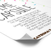 散水赤ちゃんシャワーパーティー標識 ポスター (角)