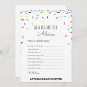 散水赤ちゃんシャワー – 編集可能な名前、5 x 7 招待状 (正面/裏面)