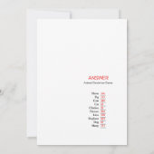 散水赤ちゃんシャワー – 編集可能な名前、5 x 7 招待状 (裏面)