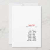 散水赤ちゃんシャワー – 編集可能な名前、5 x 7 招待状 (裏面)