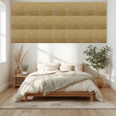 散水金ゴールドグリッターウォール暖炉の背景 タイル