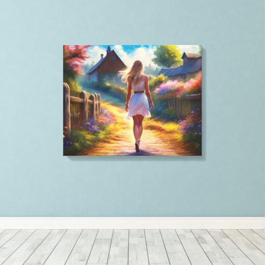 散策 キャンバスプリント (インサイチュ (ウッドフロア))