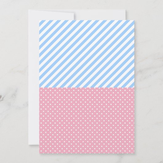 散骨または散骨の性別開示 招待状 (裏面)