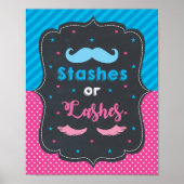 散骨または散骨ジェンダーが赤ちゃんのシャワーの兆候を明らかにする ポスター (正面)