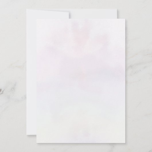 散骨または散骨ジェンダーが赤ちゃんのシャワーを明らかにする 招待状 (裏面)