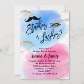 散骨または散骨ジェンダーのリビール、水色 招待状 (正面)