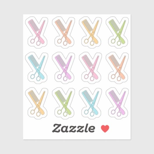 散髪リマインダー コーム はさみ ブジョープランナー シール (シート)