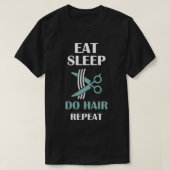 散髪業 Tシャツ (デザイン正面)