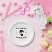 敬意ひげの言い訳恋しく思私の目はここにいる ペーパープレート (パーティー)