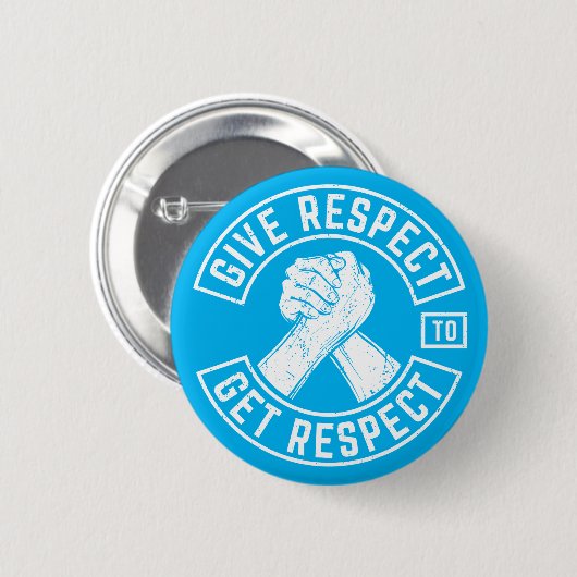 敬意与えMCバイクもしくは自転車に乗る人感動的 缶バッジ (正面&裏面)