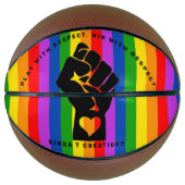 敬意遊を持って敬意をもって勝つ。バスケットボール バスケットボール (正面)