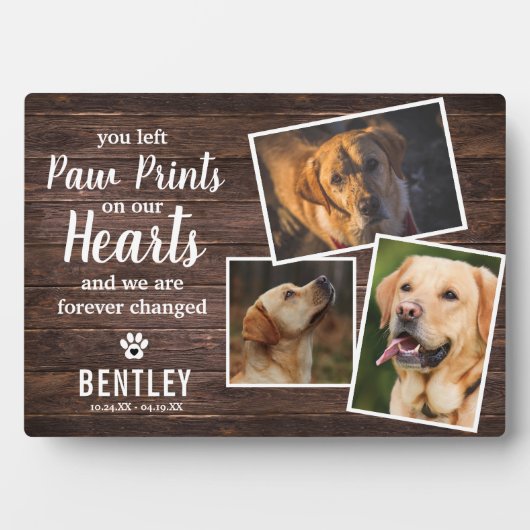 敬愛する友人のために心から追悼の意を表する フォトプラーク (正面)