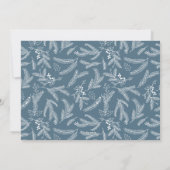 敬愛する |フォトクリスマスフラットカード |青 シーズンカード (裏面)