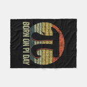 敬愛による自閉症啓発月間の女性 フリースブランケット (正面(横))