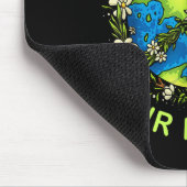 敬母の地球の日の自然女神の花 マウスパッド (コーナー)