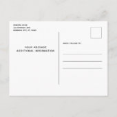 敬犬の結婚式はデート以外 案内ポストカード (裏面)