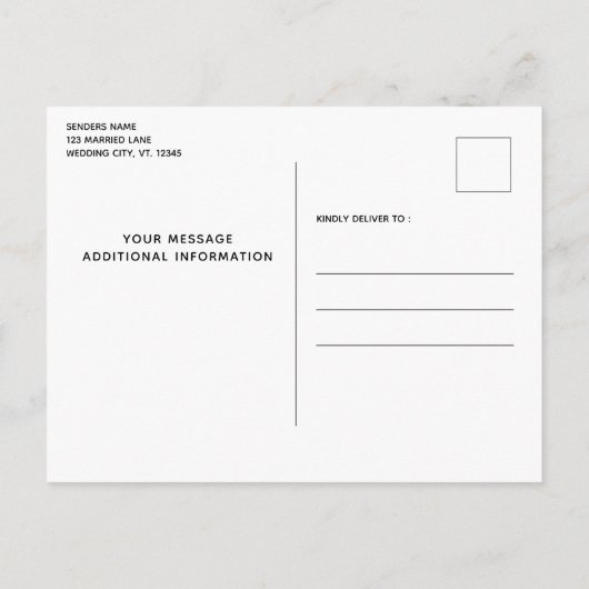 敬犬の結婚式はデート以外 案内ポストカード (裏面)