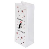 敬礼とシャルドネおもしろいワイン引用文猫 ワインギフトバッグ (正面アングル)