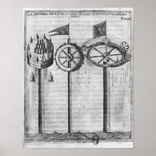 敬礼の火王室の付け ポスター (正面)