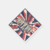 「敬礼の礼：ハッピーアームドフォースの日」Tシャツ スタンダードカクテルナプキン (角)