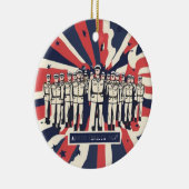 「敬礼の礼：ハッピーアームドフォースの日」Tシャツ セラミックオーナメント (右)