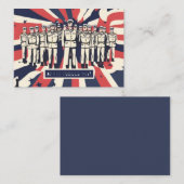 「敬礼の礼:ハッピーアームドフォースの日」Tシャツ ノートカード (正面/裏面)