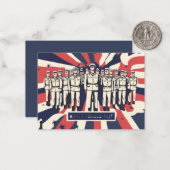 「敬礼の礼:ハッピーアームドフォースの日」Tシャツ ノートカード (正面/裏面インサイチュ)