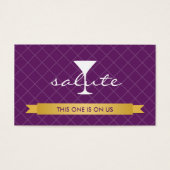 敬礼アルコール飲料チケットパーティーイベント券 (正面)