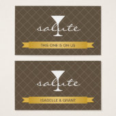 敬礼アルコール飲料チケットパーティーイベント券 (正面&裏面)