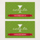 敬礼アルコール飲料チケットパーティーイベント券 (正面&裏面)