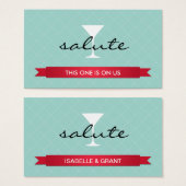 敬礼アルコール飲料チケットパーティーイベント券 (正面&裏面)