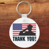 敬礼 キーホルダー (正面)