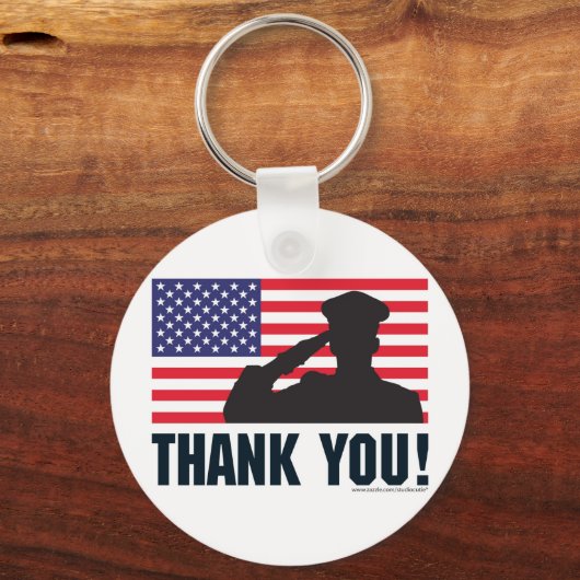 敬礼 キーホルダー (正面)