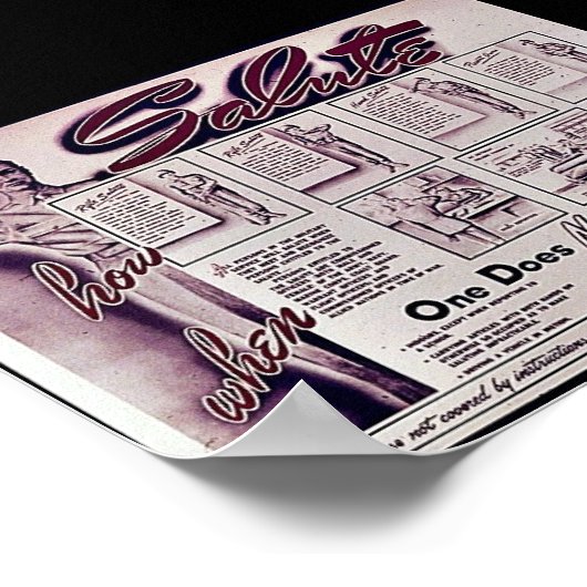 敬礼 ポスター (角)