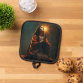 敬礼 鍋敷き (トップダウン)