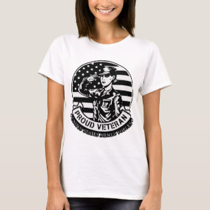 敬礼Aメ誇りを持ったス退役軍人© FB @ # Tシャツ