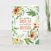 敬老の子どもの母の日 カード (正面)